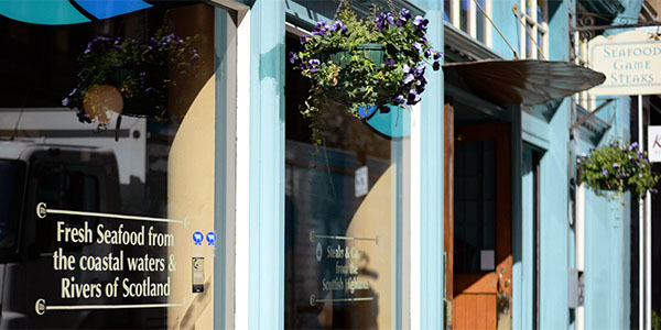 Seafood restaurant shop front Seafood restaurant shop front
